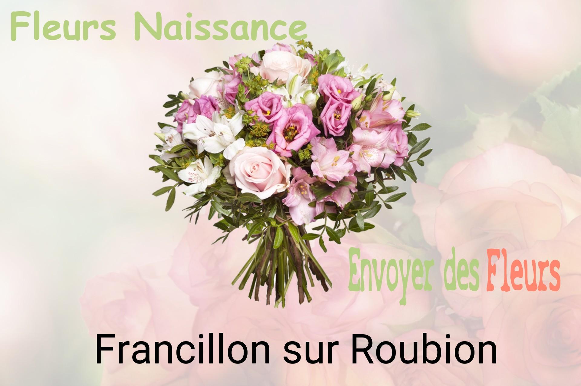 Bouquet de fleurs de naissance livré à Francillon-sur-Roubion